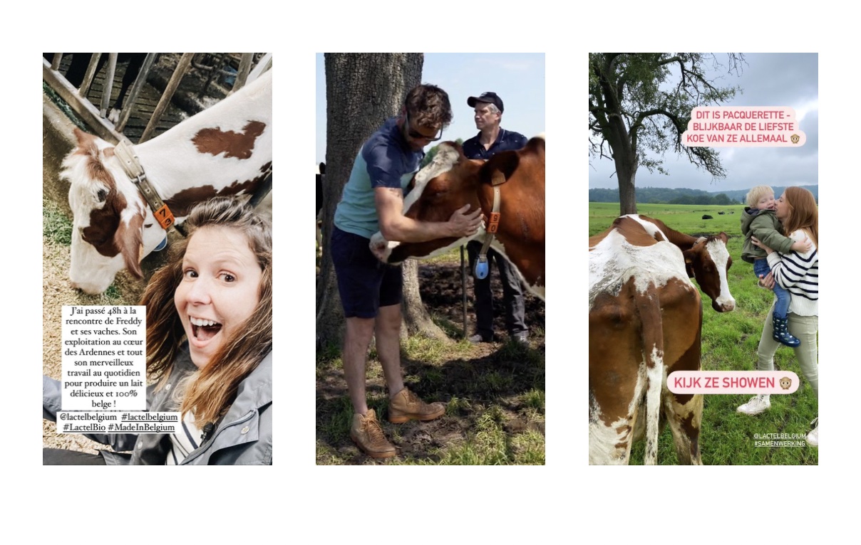 Lactel invite des influenceurs &agrave; la ferme